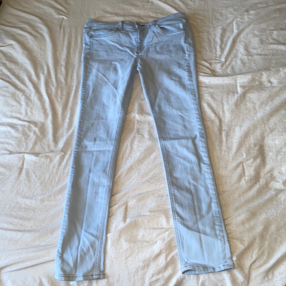 Light blue skinny denim